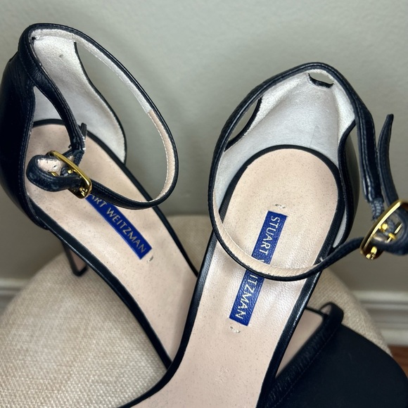 STUART WEITZMAN DANCER 95 SANDAL Black Size 9 1/2 only wore once - Picture 4 of 13
